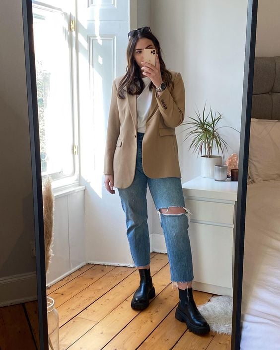 bota chelsea elegante