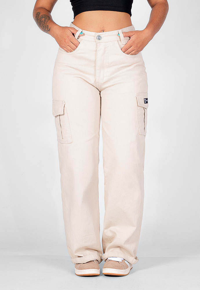 calça cargo bege masculina