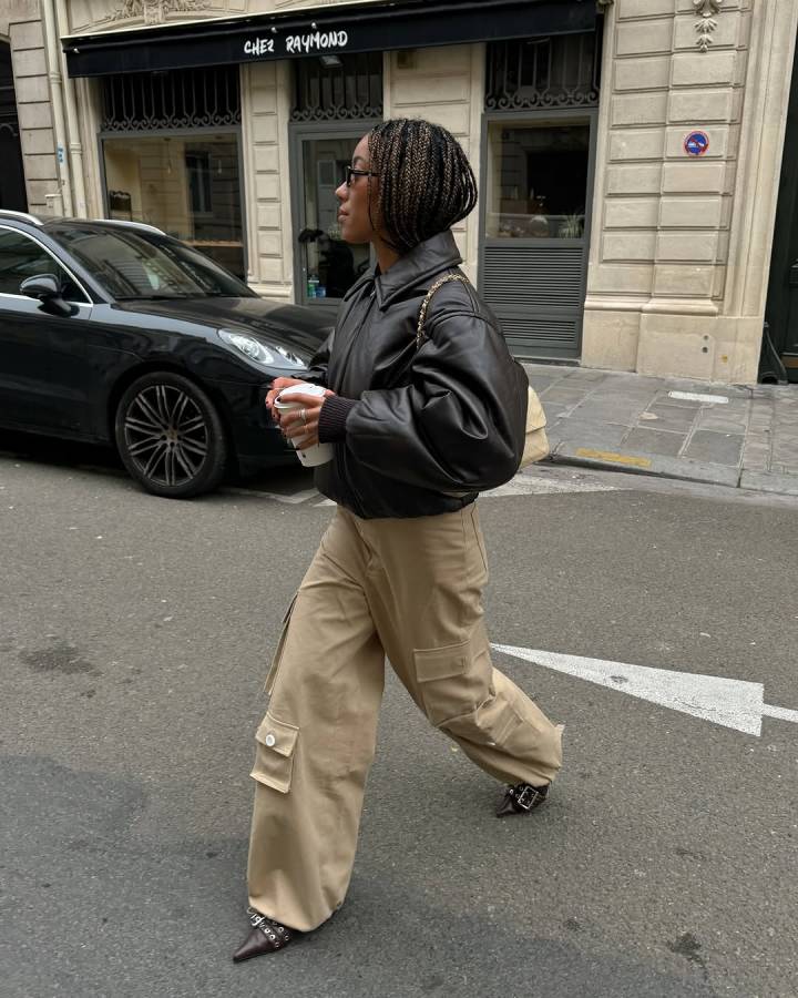calça cargo bege outfit