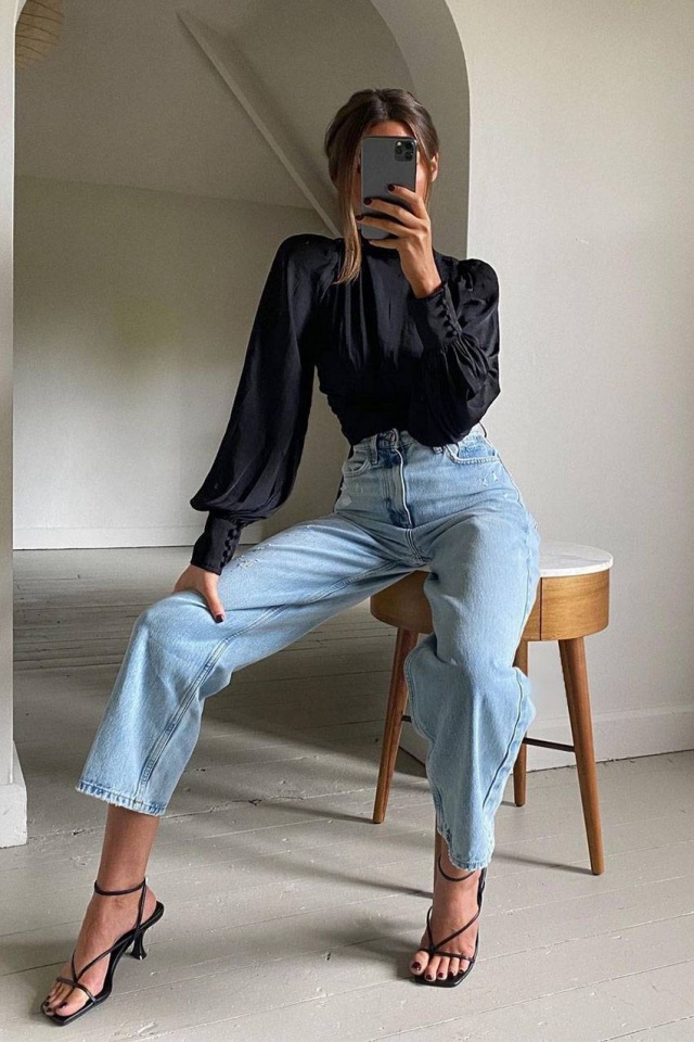 calça jeans larga vs calça skinny
