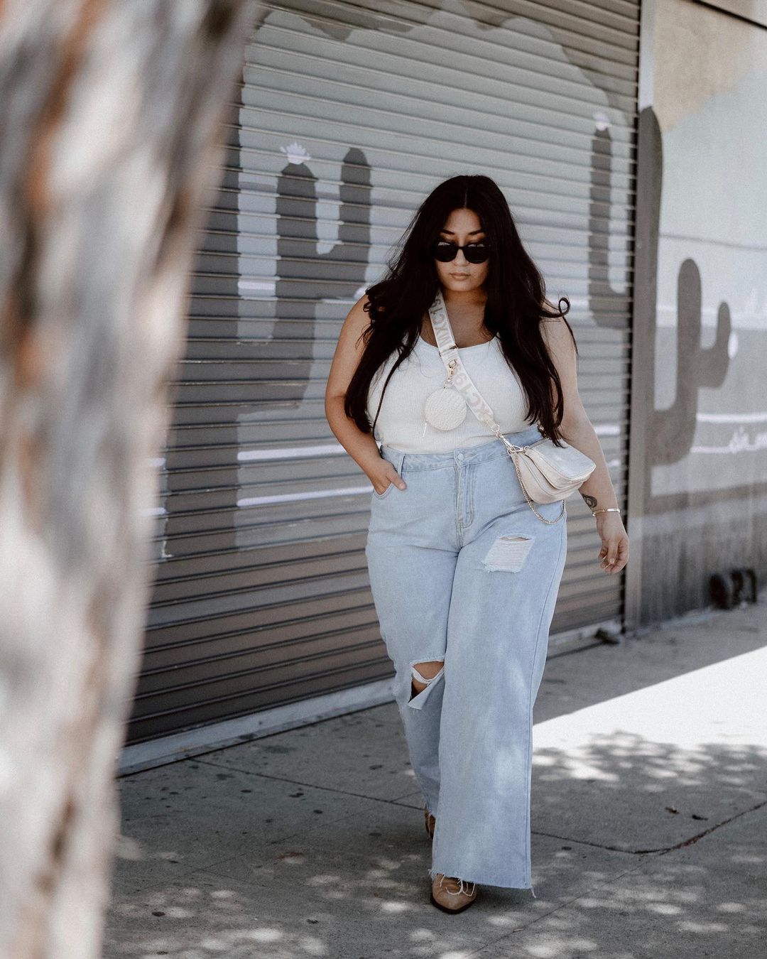 erros ao usar calça jeans larga