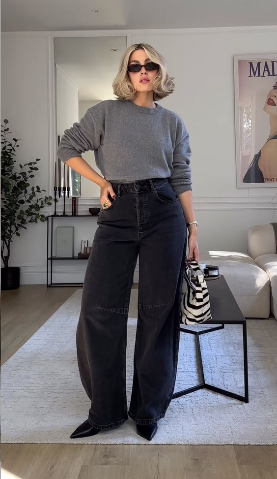 tendências 2026 calça jeans preta