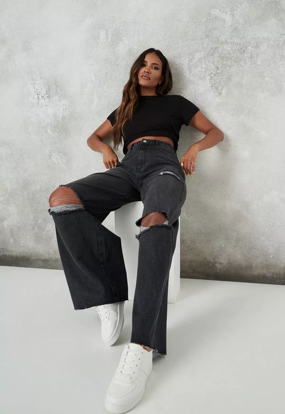 looks com calça jeans preta masculina