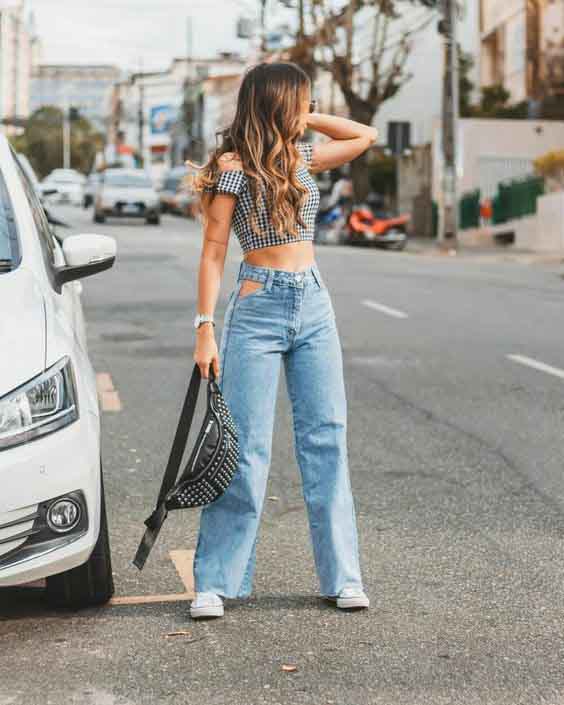 como equilibrar proporções com wide leg
