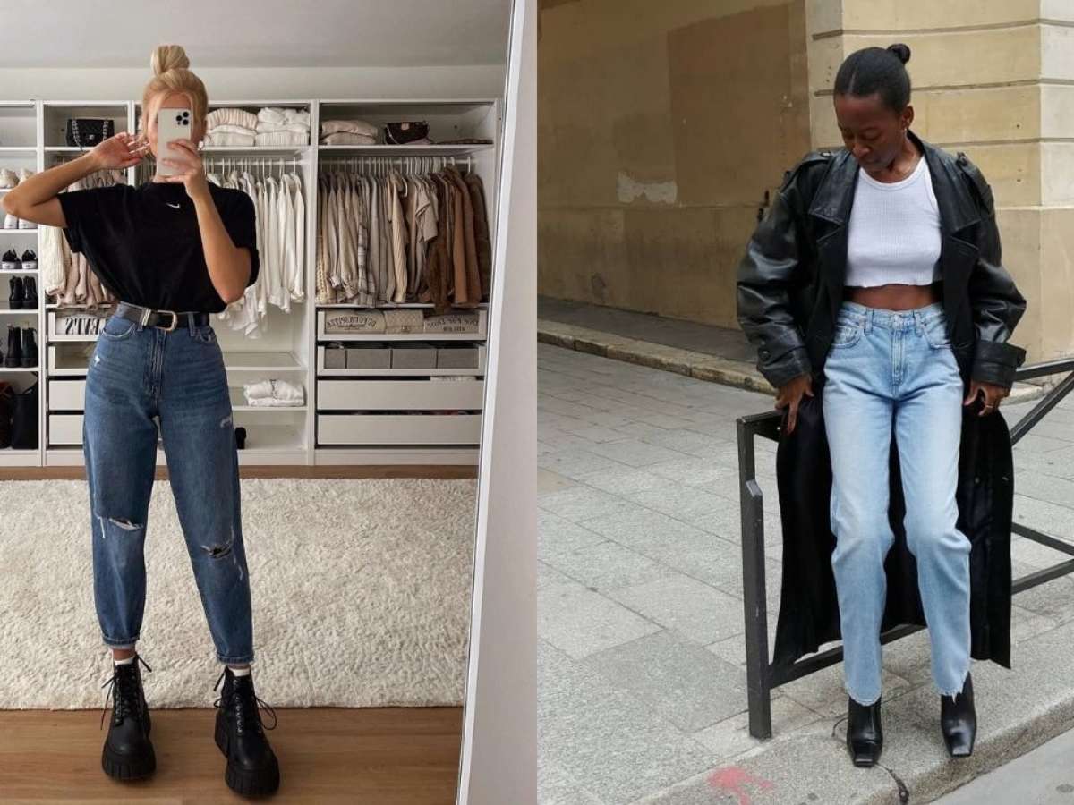 calça mom casual