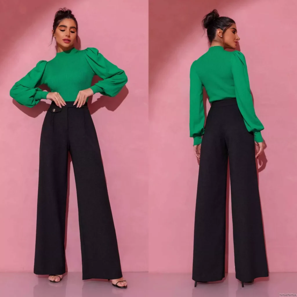 calça pantalona jeans
