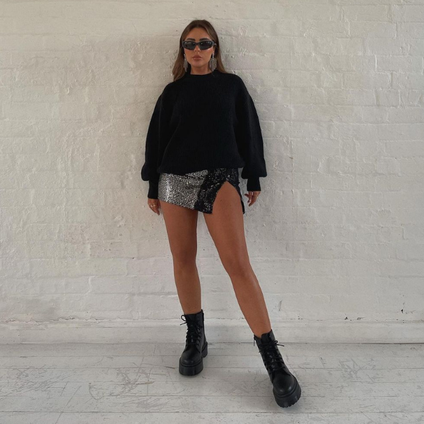 looks com coturno feminino