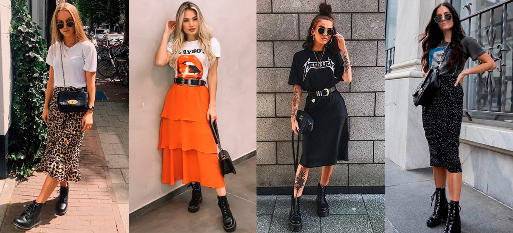 looks com coturno preto