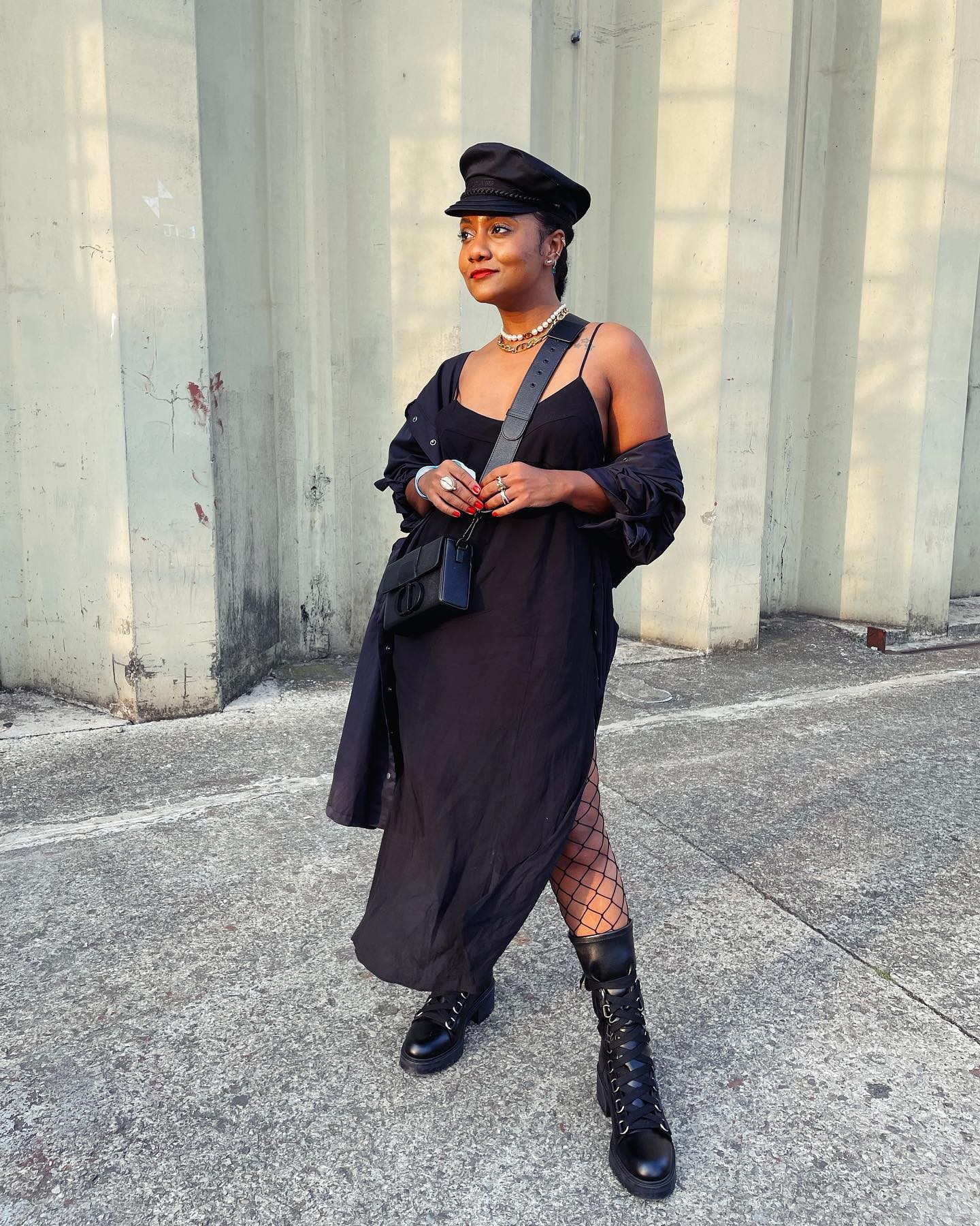 looks com coturno preto