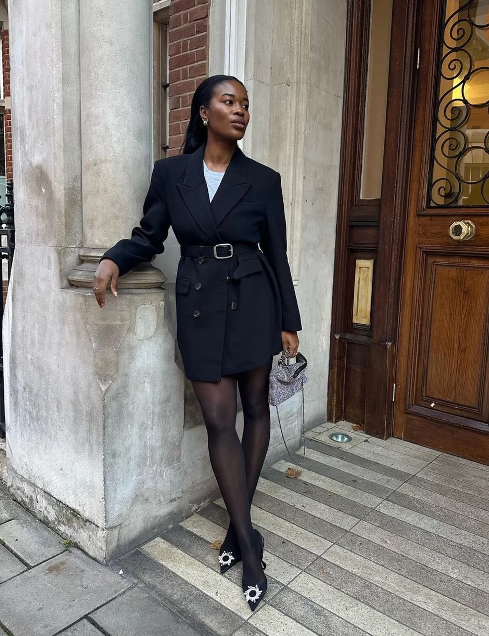 looks com meia calça preta