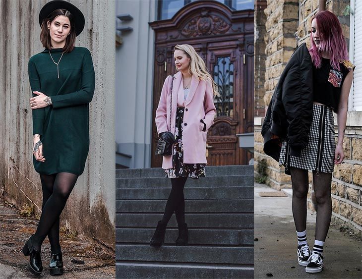 looks com meia calça preta