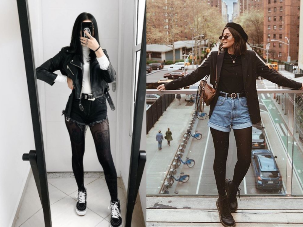 looks com meia calça preta