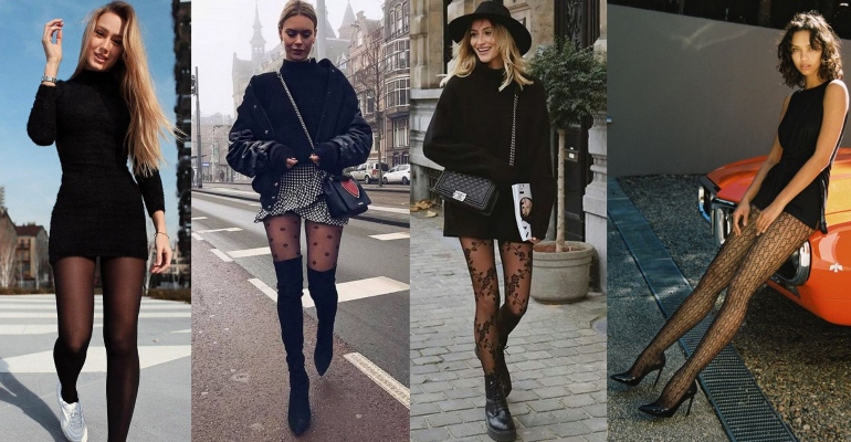 looks com meia calça preta