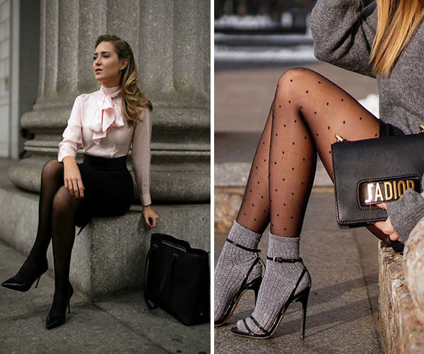 looks com meia calça preta