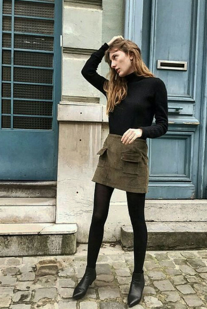 looks com meia calça preta