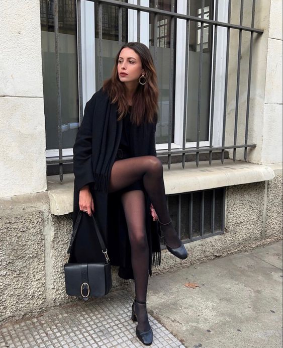 looks com meia calça preta