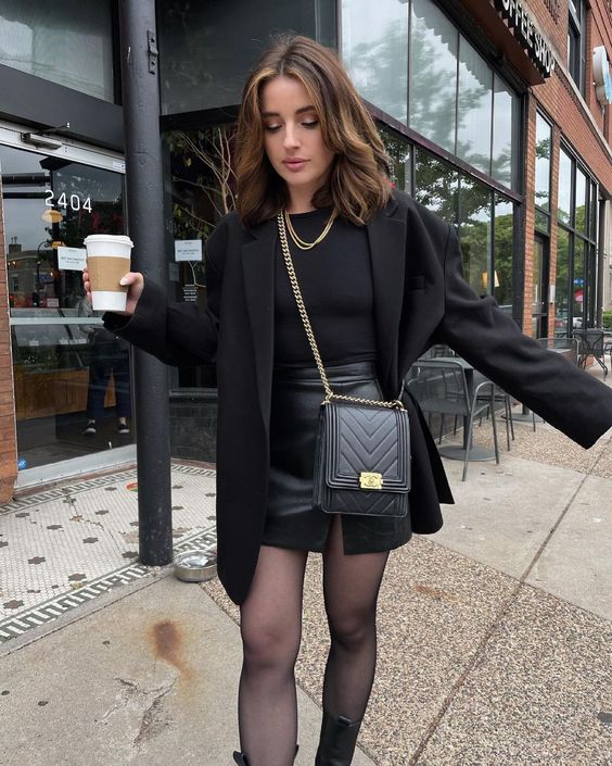 looks com meia calça preta