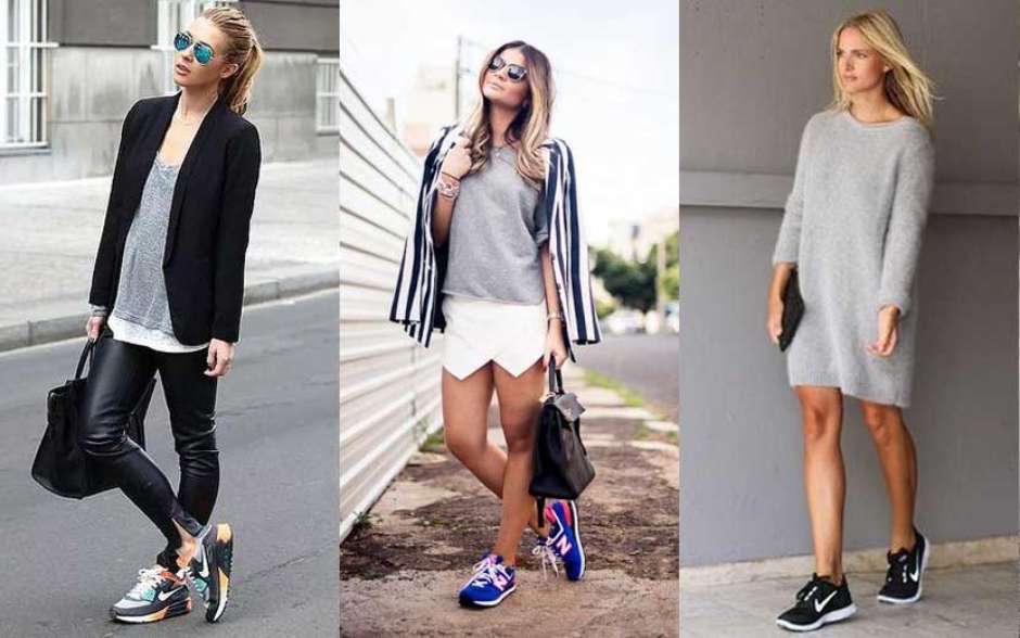looks com tenis esportivo