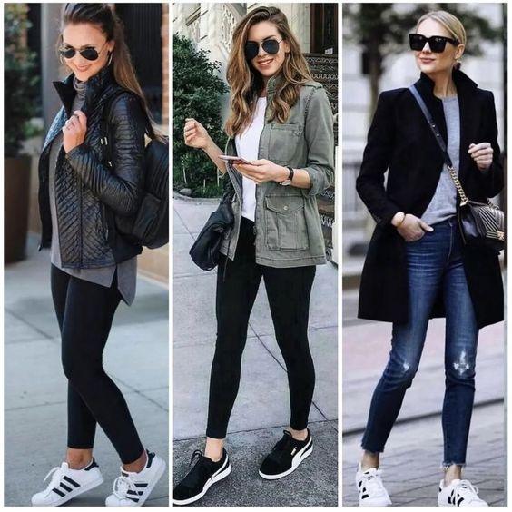 looks com tenis esportivo