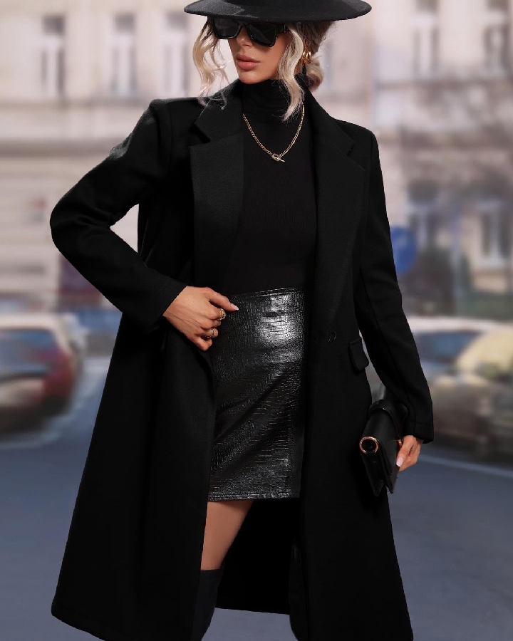 looks com sobretudo feminino