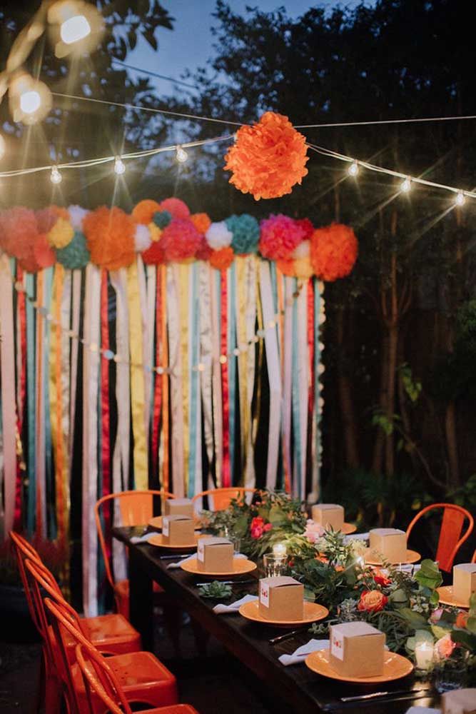 decoração sofisticada festa temática