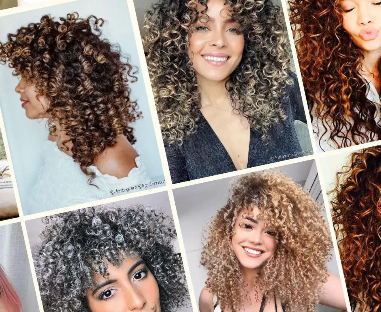 cabelo cacheado seco luzes