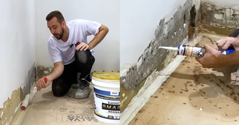 reforma de paredes com infiltração