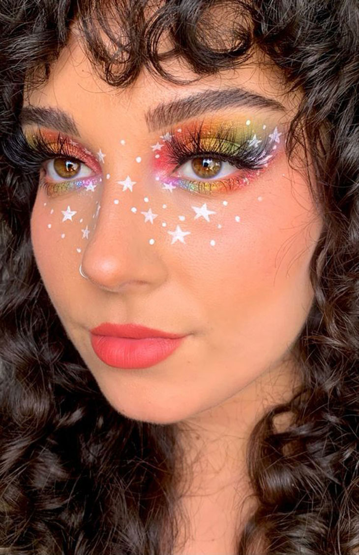 como fazer maquiagem carnaval com glitter fácil