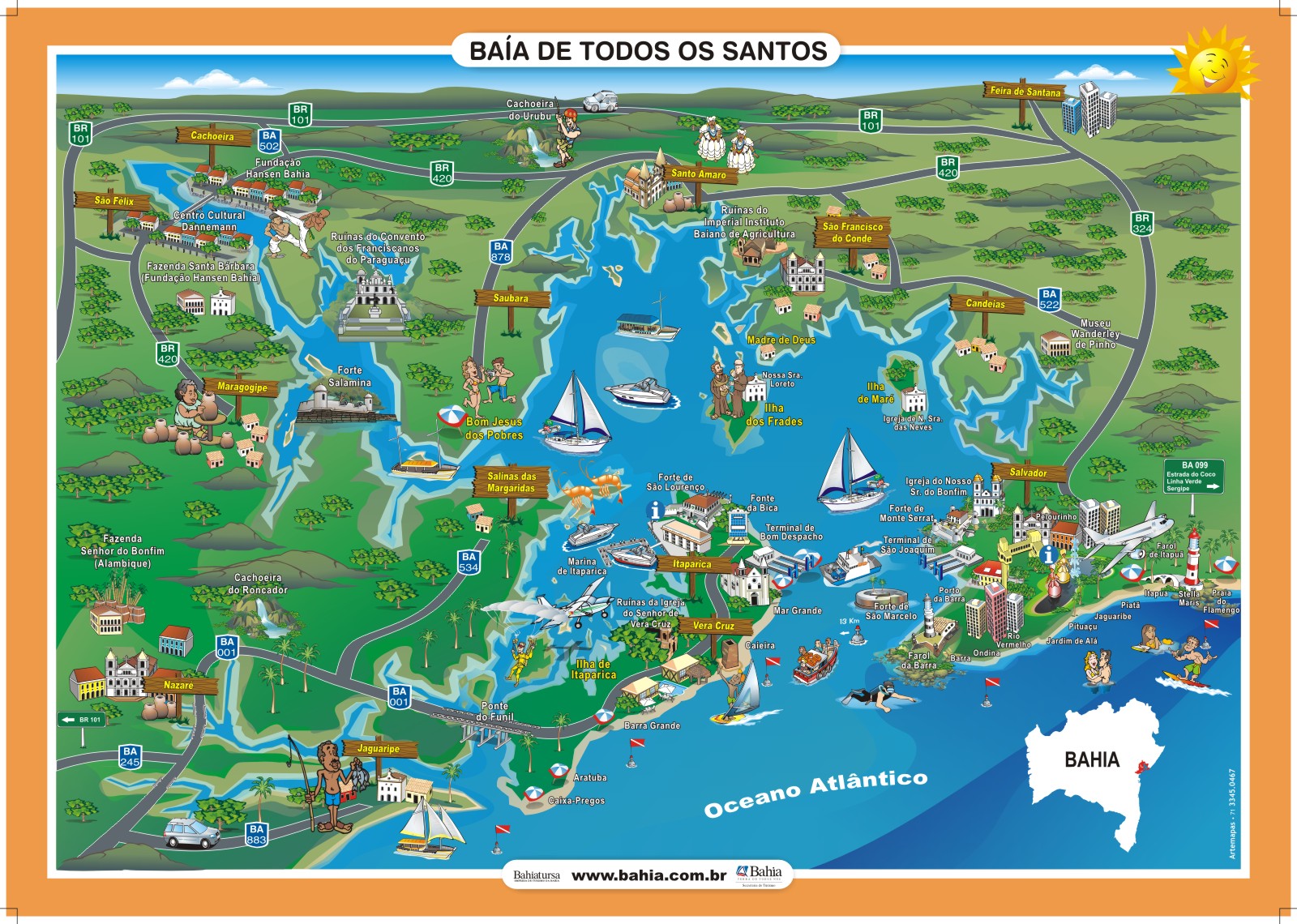 mapa rio santos