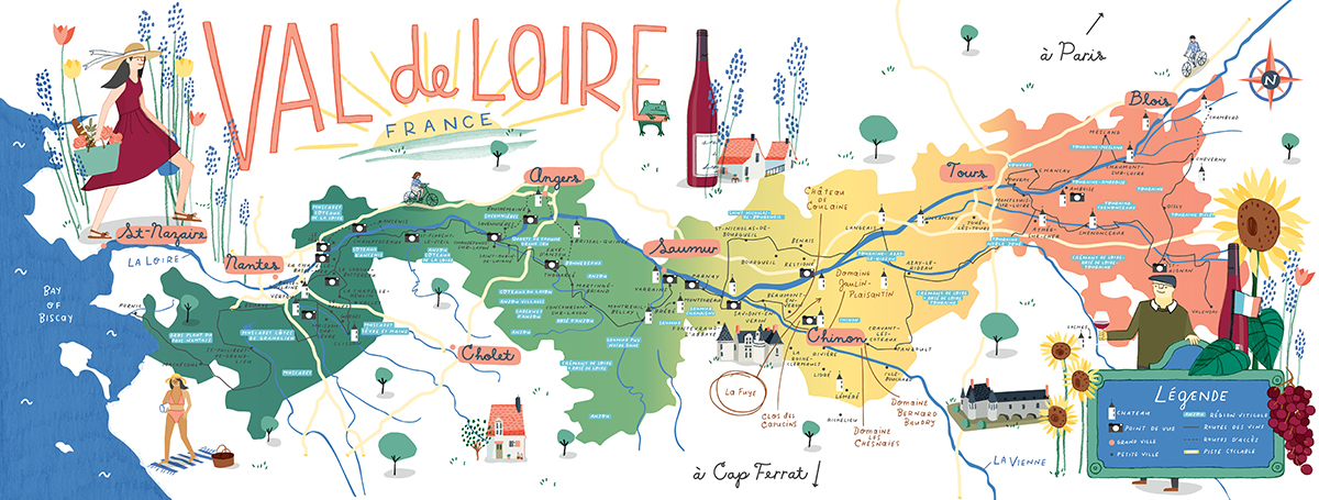 roteiro de 5 dias Vale do Loire de carro