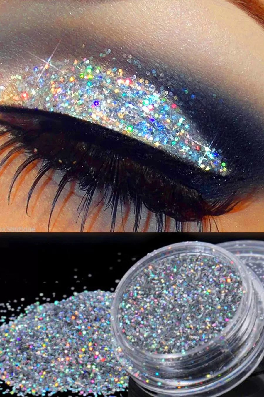 maquiagem com glitter