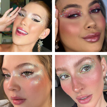 maquiagem com strass carnaval