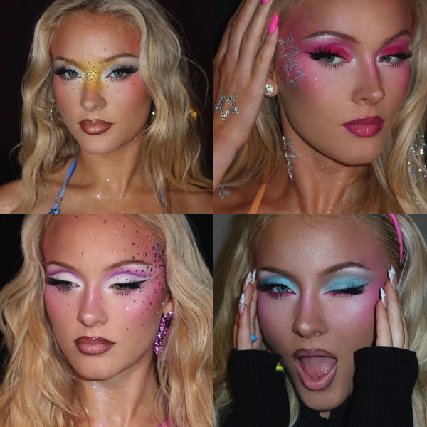 maquiagem carnaval glitter