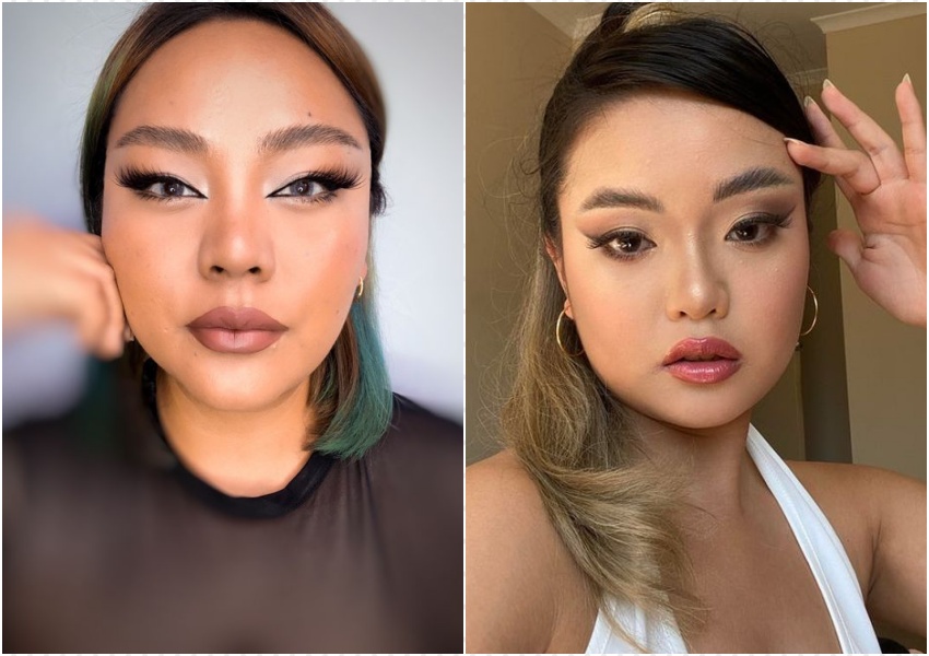 delineado alongado para olhos caídos