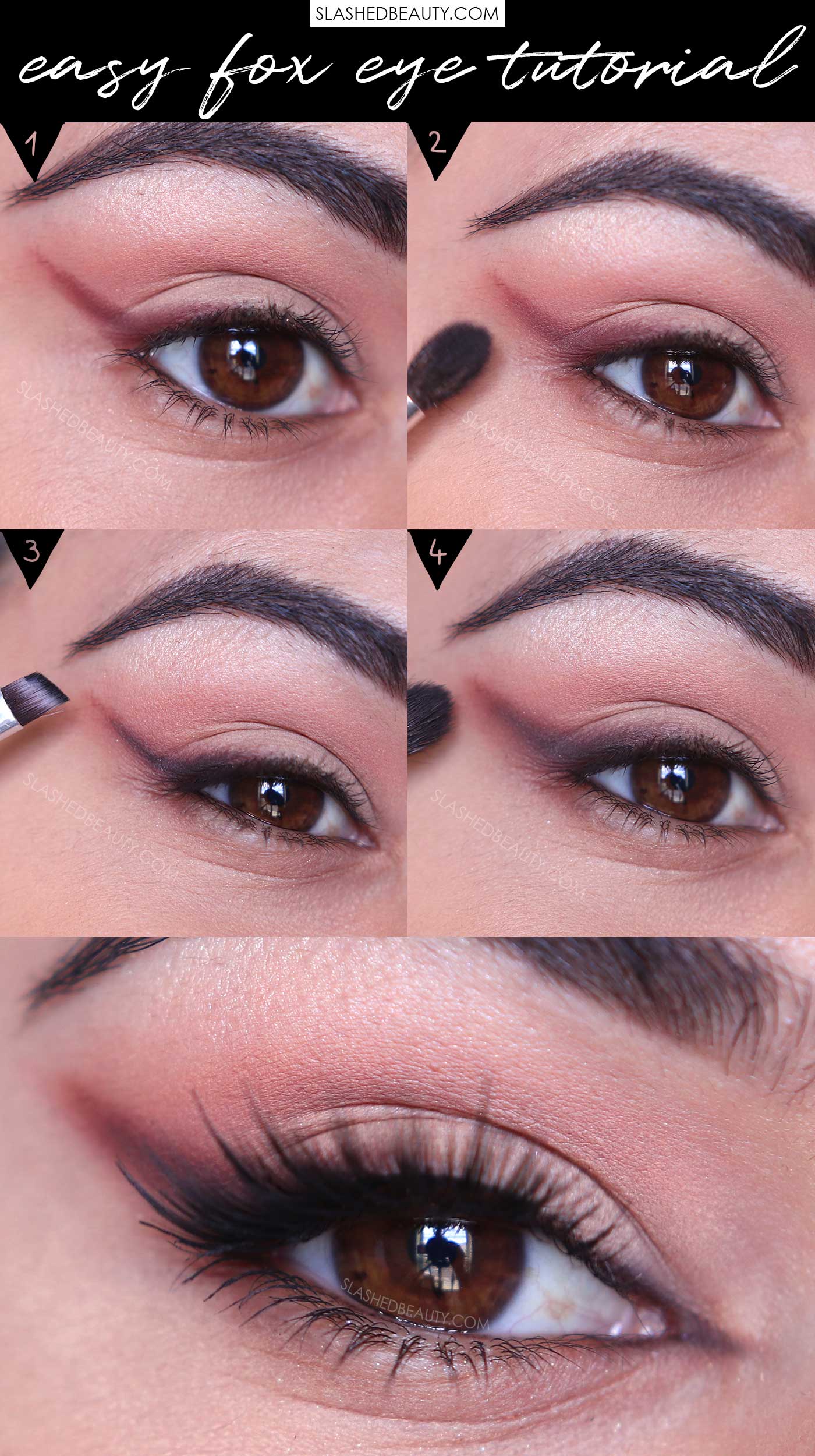 como fazer foxy eyes iniciantes