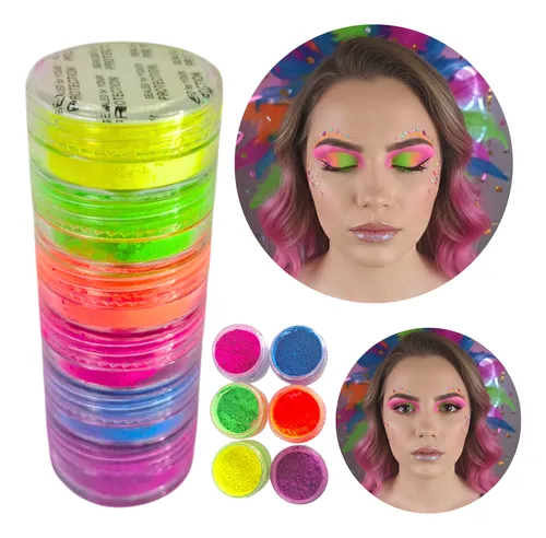 maquiagem neon