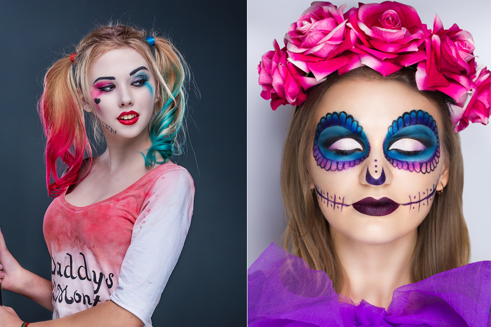 maquiagem de halloween fantasma