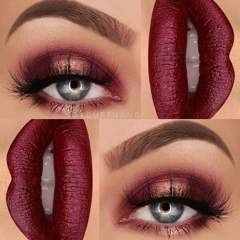 Como Fazer um Delineado Perfeito para Realçar seu Batom Vinho