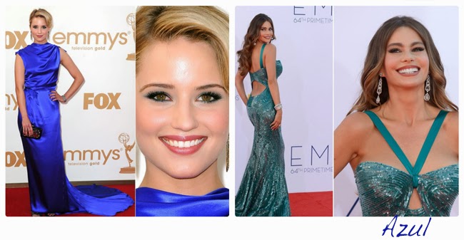 maquiagem para usar com vestido azul