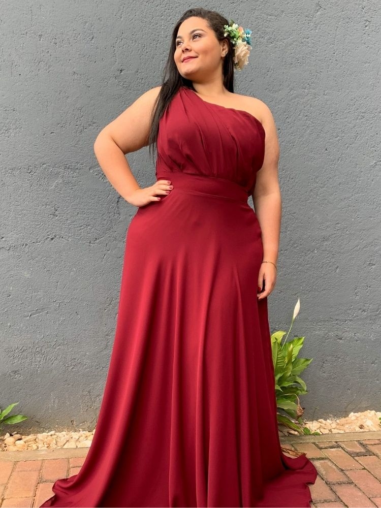 maquiagem para vestido marsala