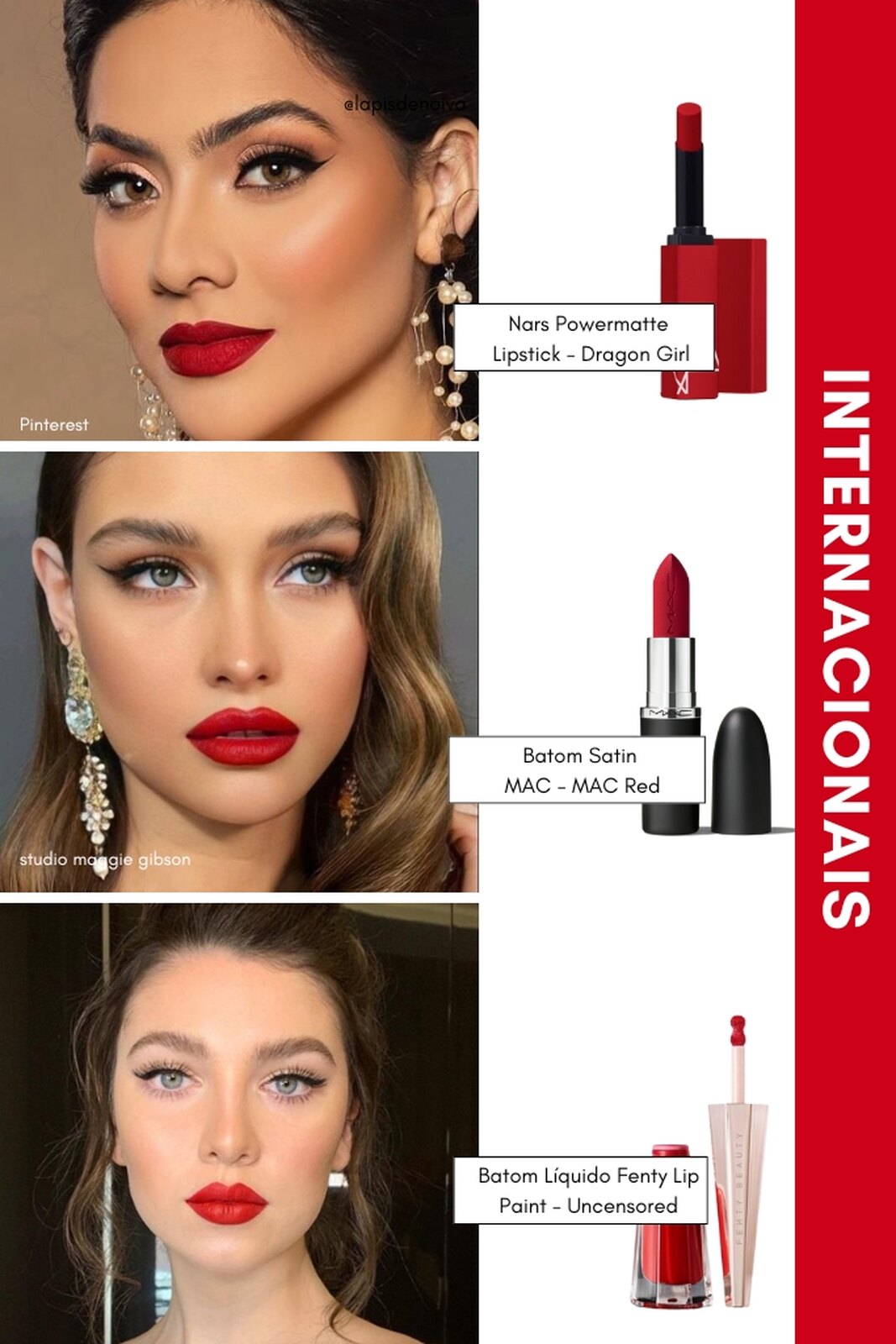 Dicas de Maquiagem para Vestido Vermelho por Tom de Pele