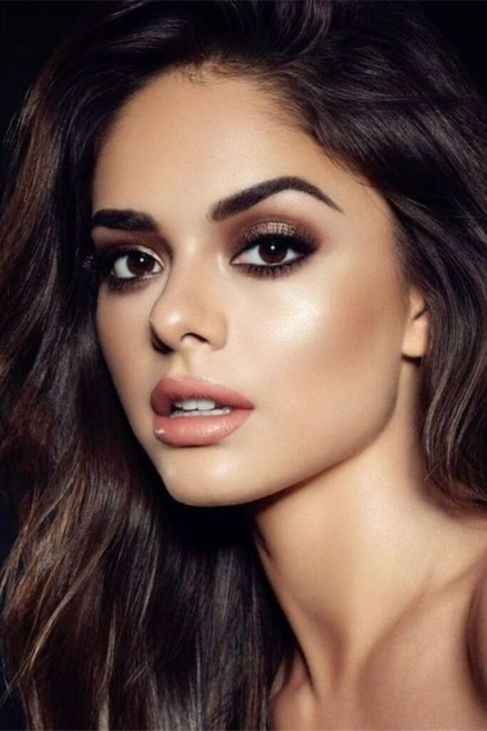 maquiagem marrom completa