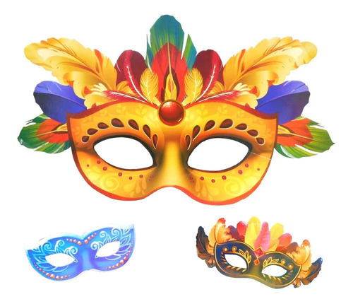 Máscara de carnaval grande DIY