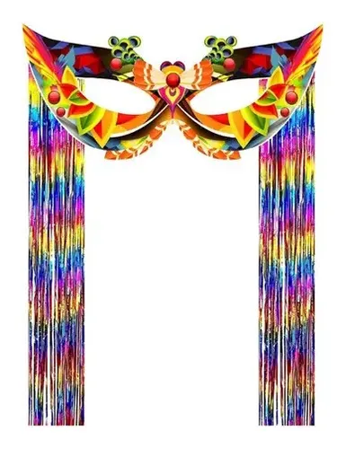 Painel de máscara de carnaval grande