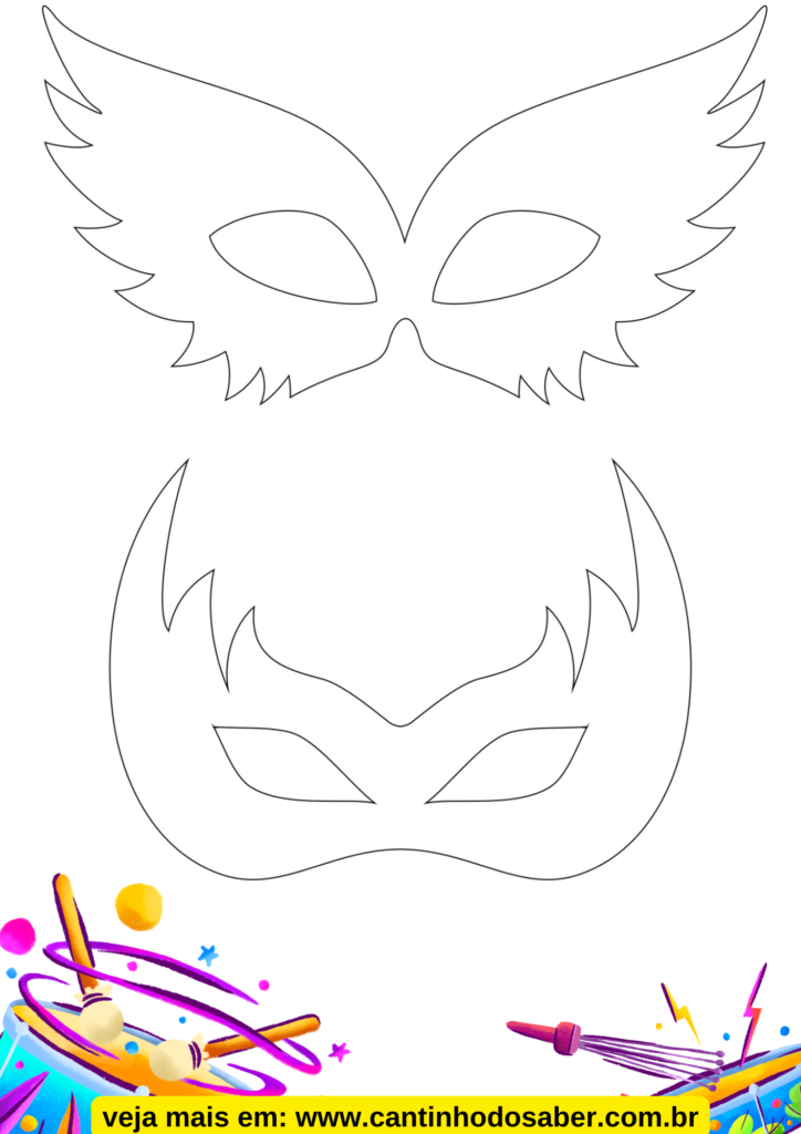 como fazer máscara de carnaval rosto inteiro de papel machê