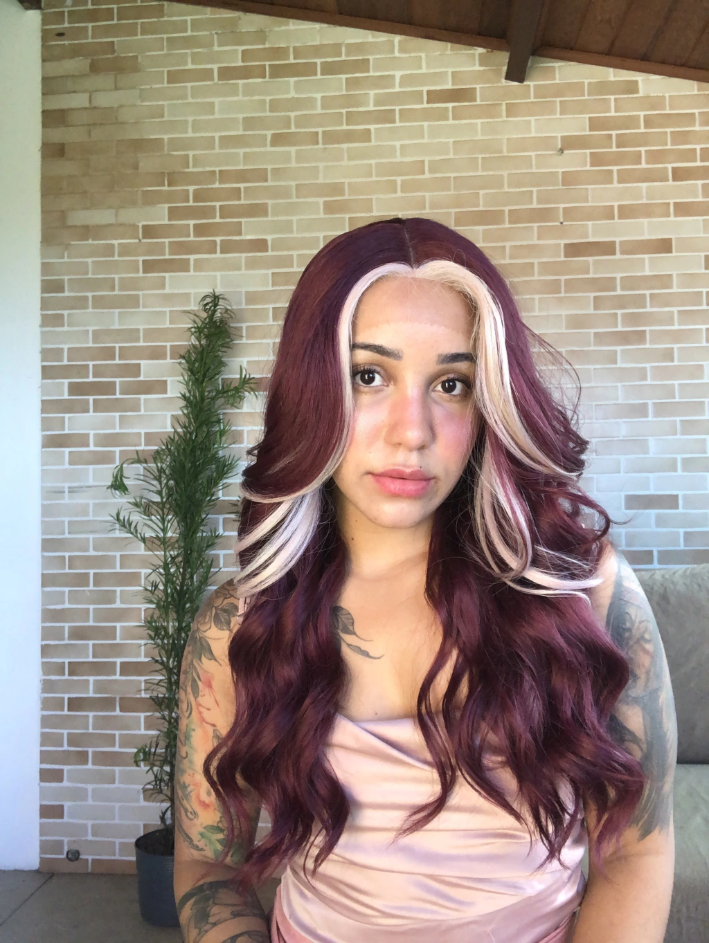 mecha branca no cabelo