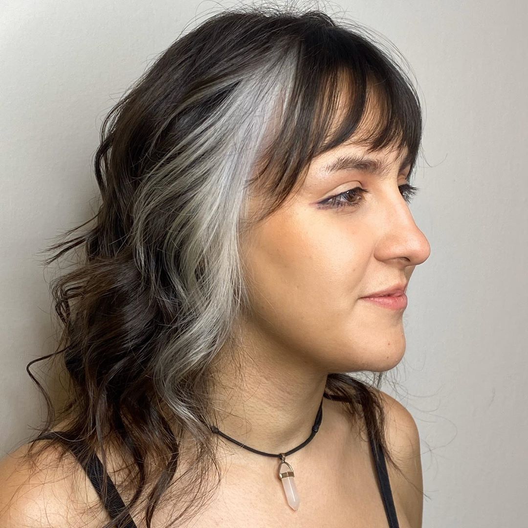 mecha branca no cabelo