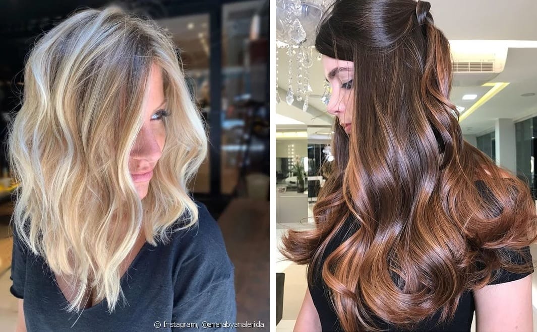 balayage vs ombré hair em cabelo loiro