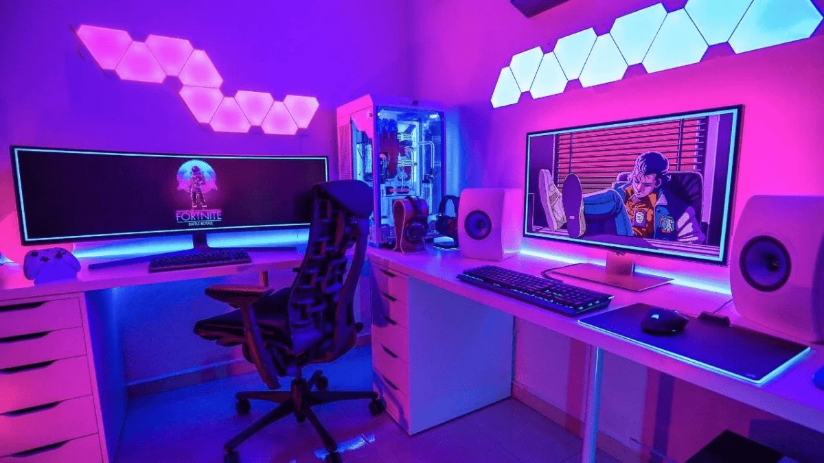 melhor fita de LED para setup gamer