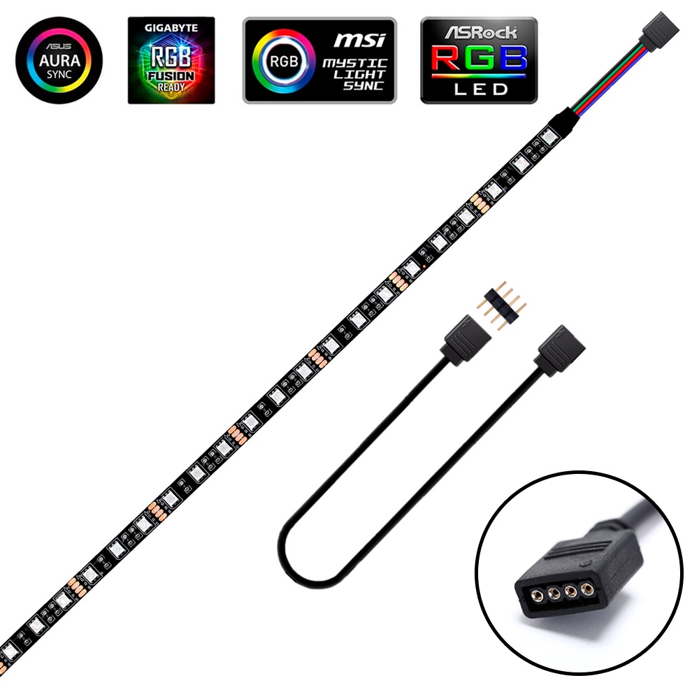 fitas de LED inteligentes com controle por voz